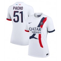 Camiseta Paris Saint-Germain Willian Pacho #51 Visitante Equipación para mujer 2024-25 manga corta